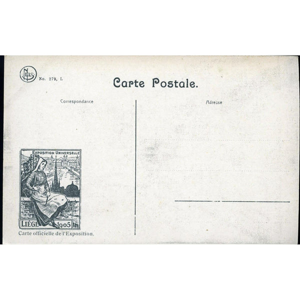 NELS Official Exhibition Postcard 'Exposition universelle de Liege, 1905'