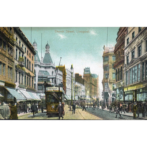 Printed Image Postcard 'Church Street, Liverpool'