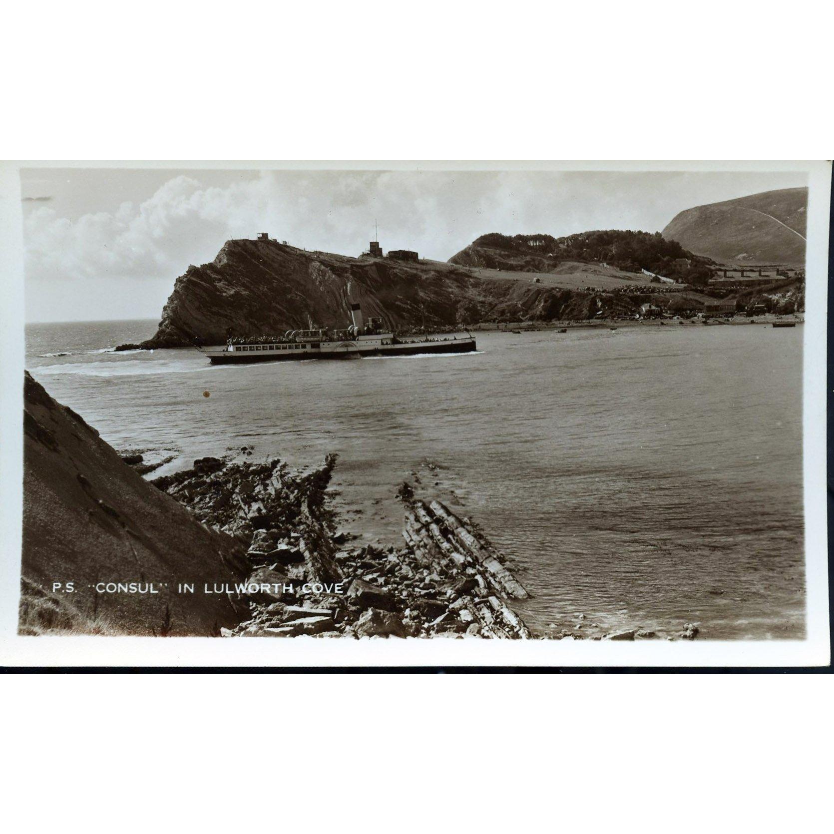 Movie Star Photos Real Photograph Postcard 'P.S. 'Consul' in Lulworth Cove'