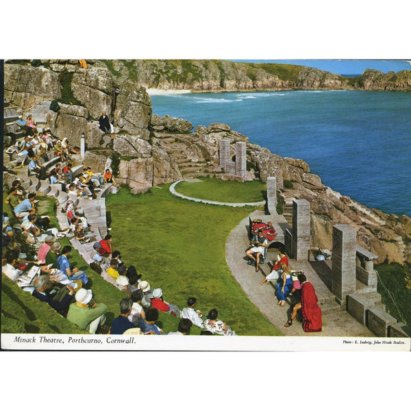 John Hinde Original colour {ostcard 'Minnack Theatre, Porthcurno, Cornwall