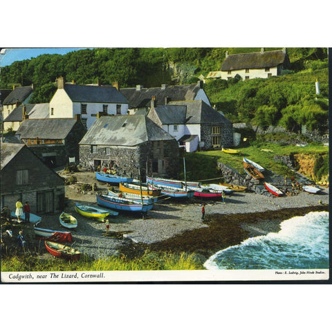 John Hinde Original Postcard 'Cadgwith, near The Lizard, Cornwall'