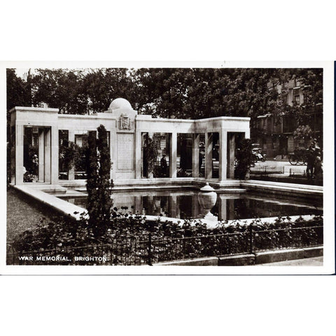 Real Photograph Postcard 'War Memorial, Brighton'