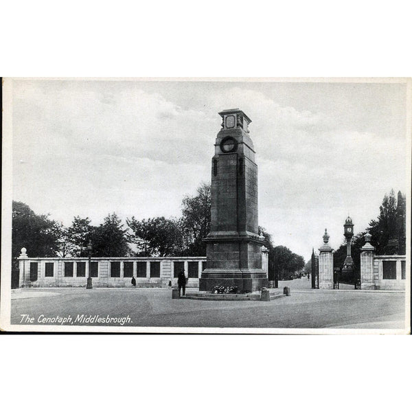 R.A.P. Co. Ltd. Photographic Postcard 'The Cenotaph, Middlesbrough'