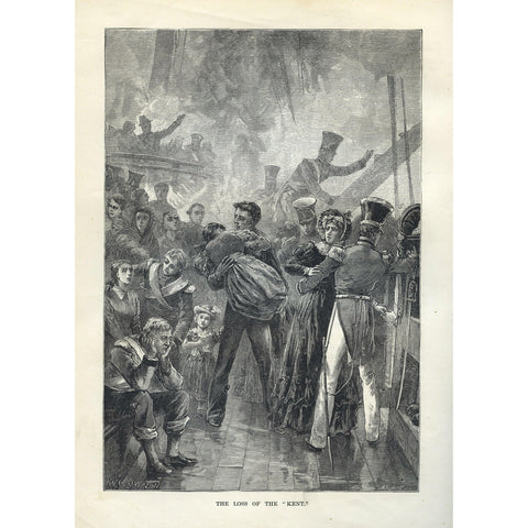 Maritime Print 'The Loss of the 'Kent'