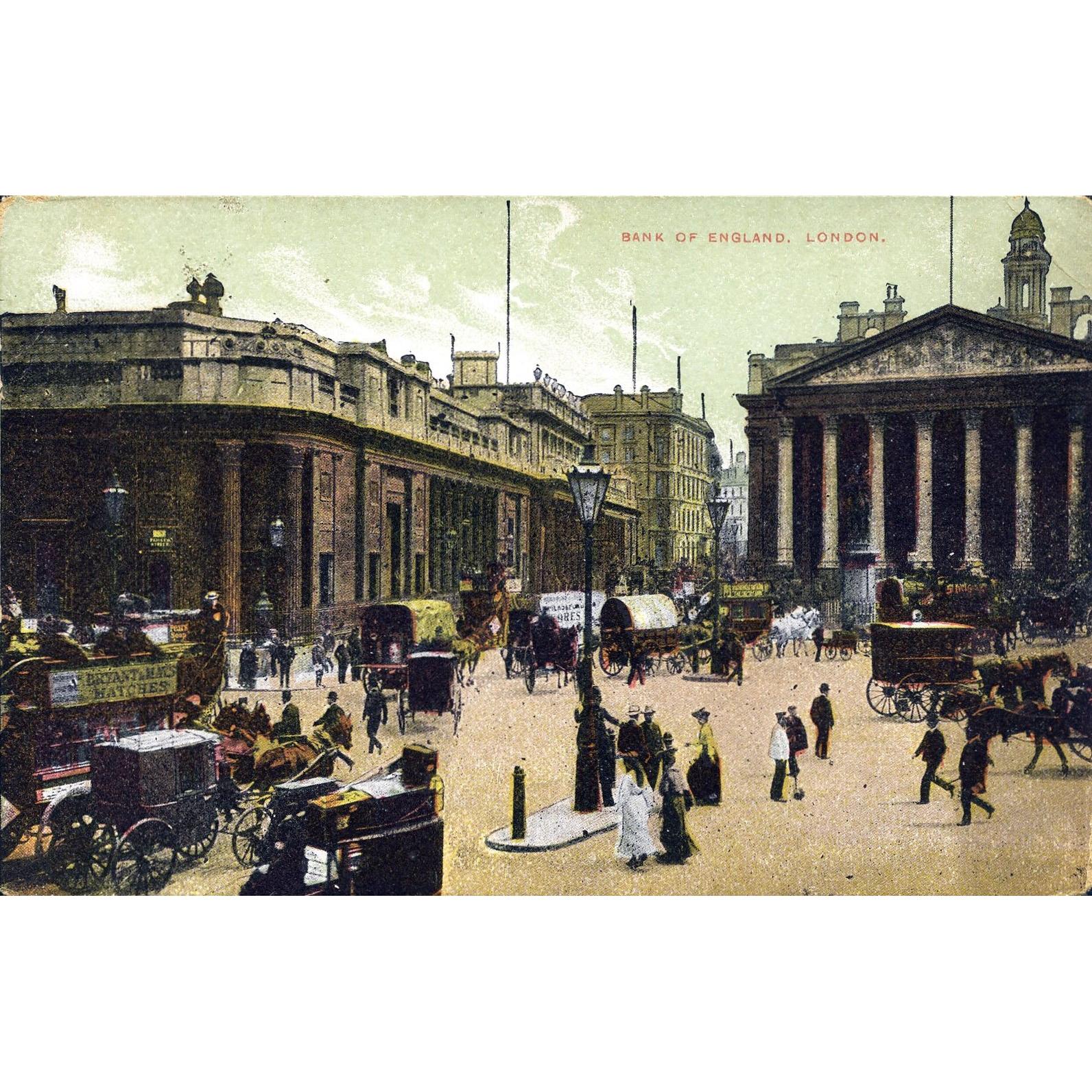 Postcard 'Bank of England, London'