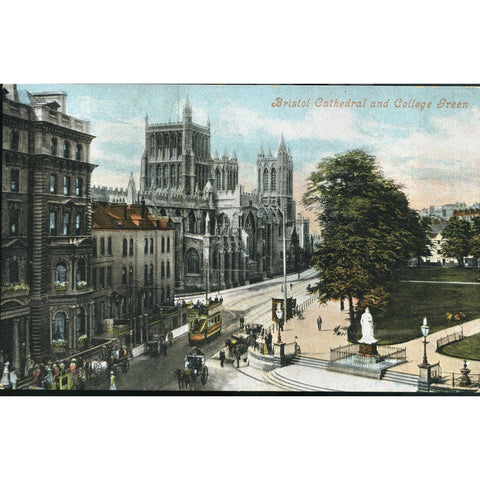 Valentine Souvenir Co. Postcard 'Soldiers' and Sailors' Monument and View of State Street, New London, Conn.'