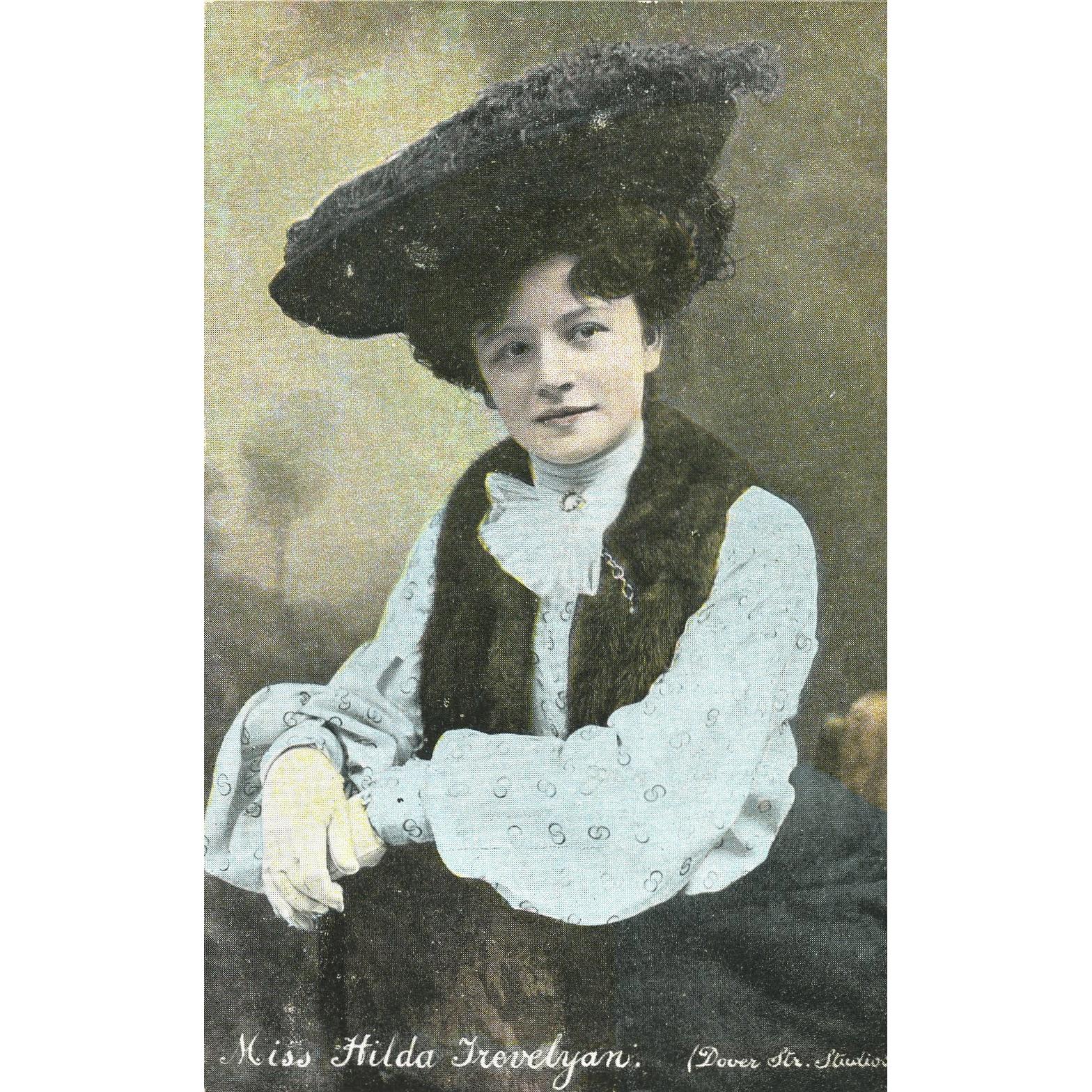 Postcard 'Miss Hilda Trevelyan'