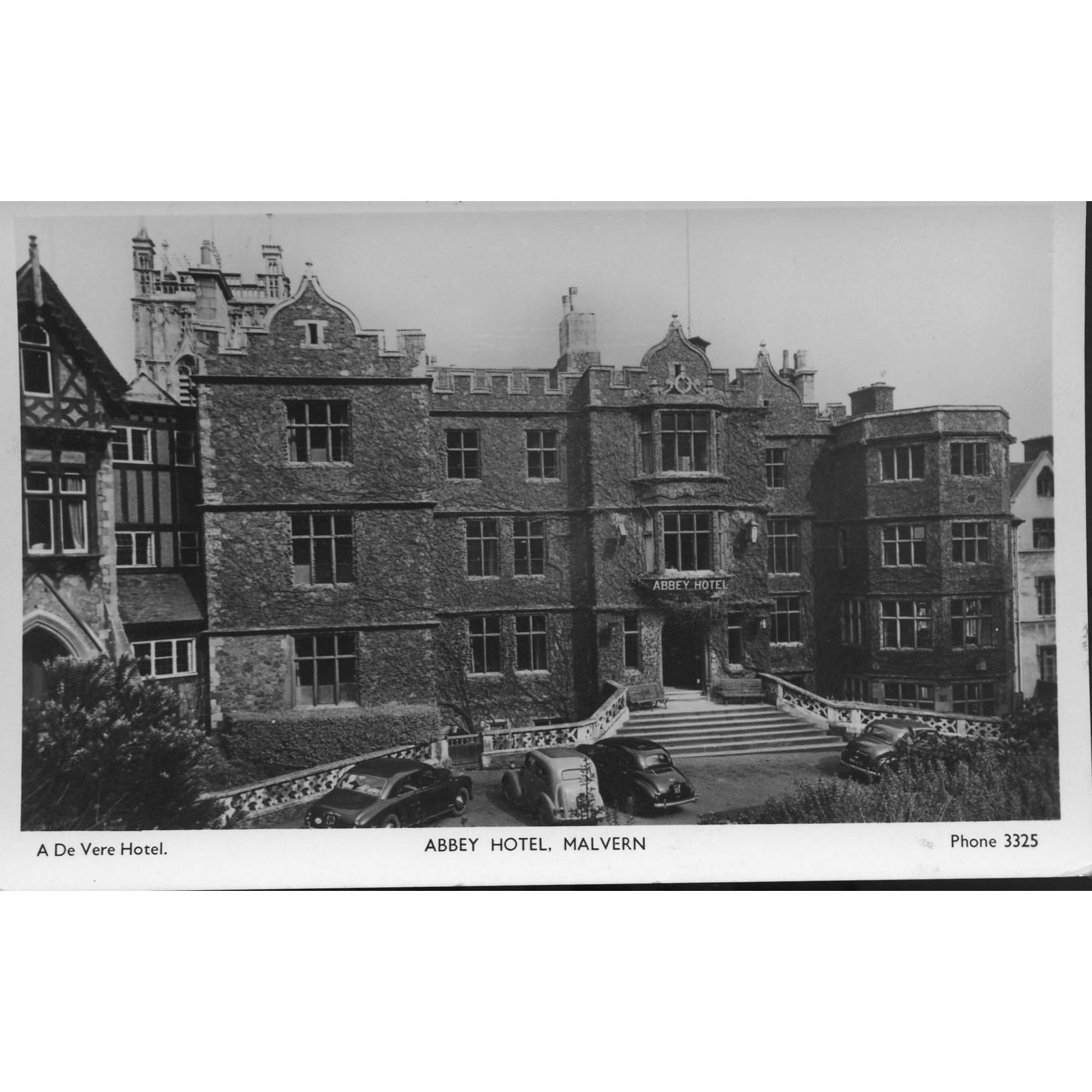 Real Photograph Postcard 'Abbey Hotel, Malvern'