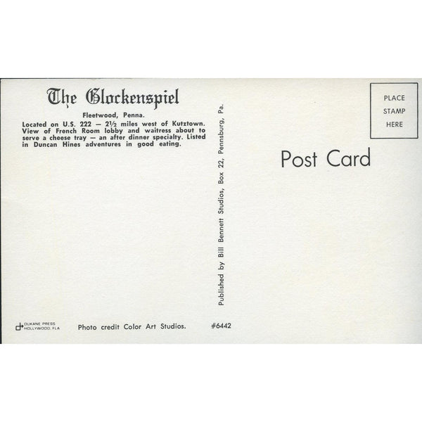 Color Art Studios Postcard 'The Glockenspiel'