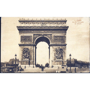 Editions d'Art 'Patras' Postcard 'Paris Arc de Triomphe de l'Etoile'