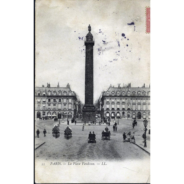 LL (Léon & Lévy) Postcard 'Paris - La Place Vendome'