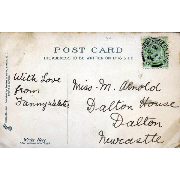 Stewart & Woolf Postcard 'With Best Christmas Wishes'